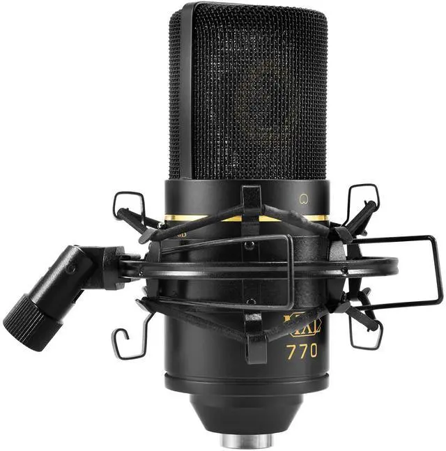 Main image of 770 Condenser Microphone for Podcasting, Singing, Home Studio Recording, Gaming & Streaming | XLR | Large Diaphragm | Cardiod (Black)