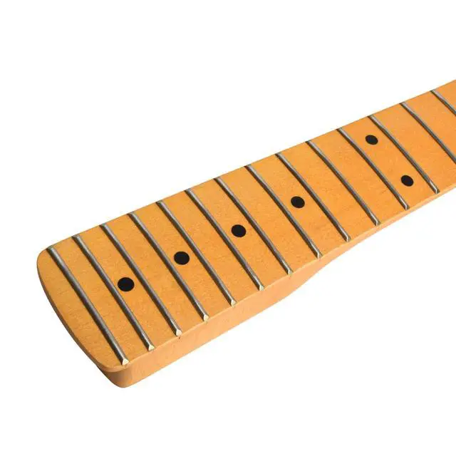 Alt view image 7 of 7 - Strat Guitar Neck 22 Fret, 25.5" Canadian Maple Electric Guitar Neck for ST Style Guitar Parts Replacement