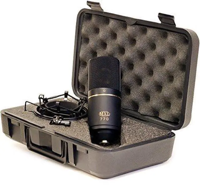Alt view image 4 of 6 - 770 Condenser Microphone for Podcasting, Singing, Home Studio Recording, Gaming & Streaming | XLR | Large Diaphragm | Cardiod (Black)