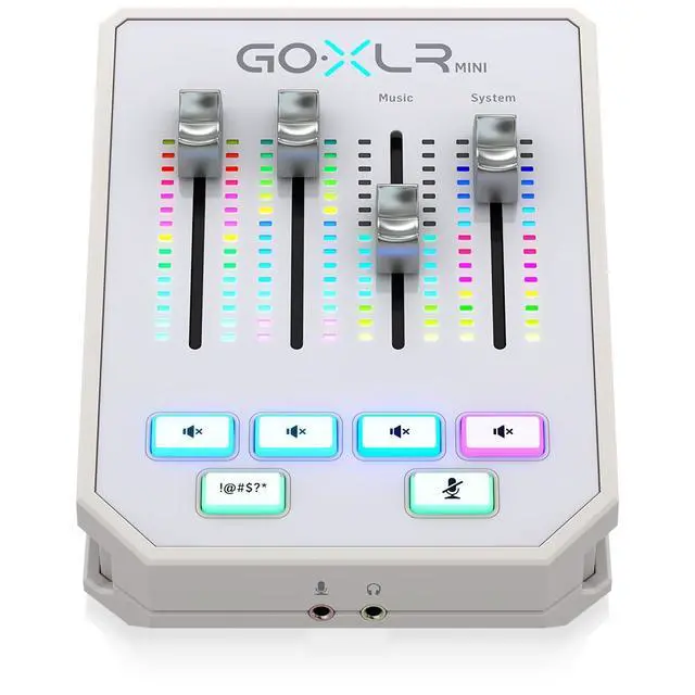 Alt view image 2 of 6 - GoXLR MINI-WH Online Broadcast Mixer with USB/Audio Interface and Midas Preamp