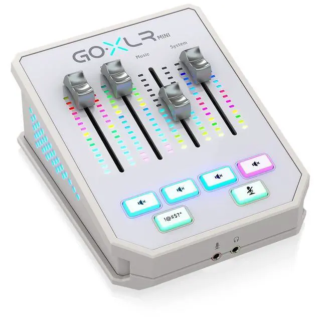 Alt view image 3 of 6 - GoXLR MINI-WH Online Broadcast Mixer with USB/Audio Interface and Midas Preamp