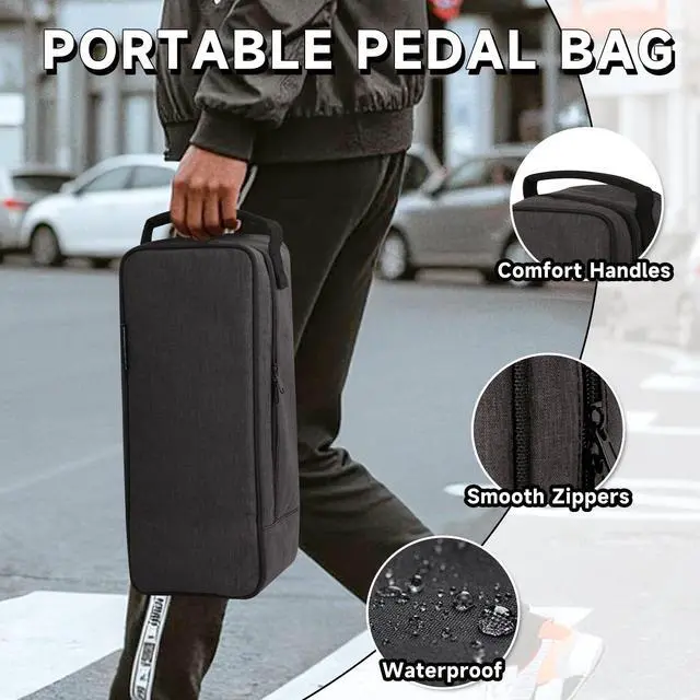Alt view image 5 of 7 - Ghost Fire Medium Portable Powered Guitar Pedal Board Aluminum Alloy 0.9lb Super light Foldable Effect Pedalboard 14.9"*5.5" with Carry Bag,SPL-1.5 and Power Supply GS10-SE