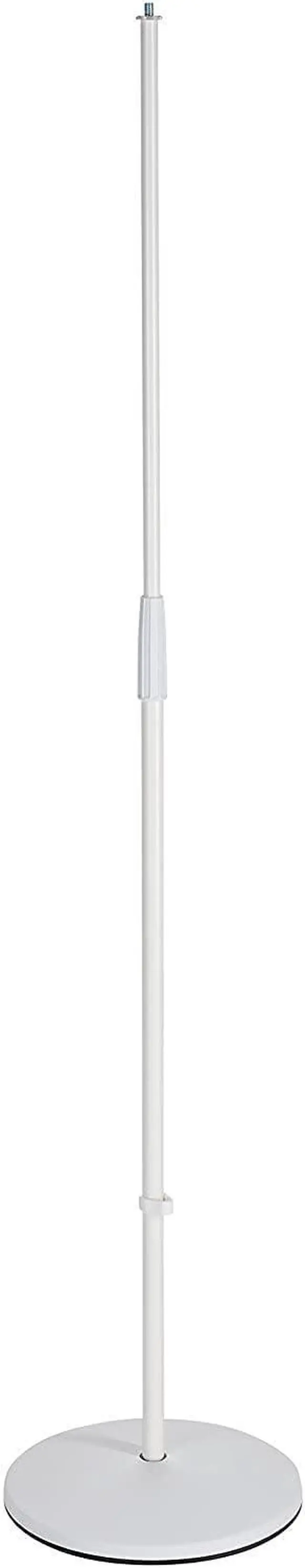 Main image of König & Meyer 26010.500.76 - Microphone Stand - Round Base Adjustable Height - Professional Grade - German Made - White
