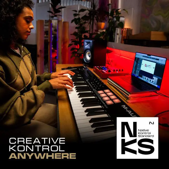 Alt view image 6 of 7 - Oxygen 49 (MKV) Key USB MIDI Keyboard Controller with Beat Pads, Smart Chord, Scale Modes, Arpeggiator and Native Instruments Sound Package (NKS Integration)