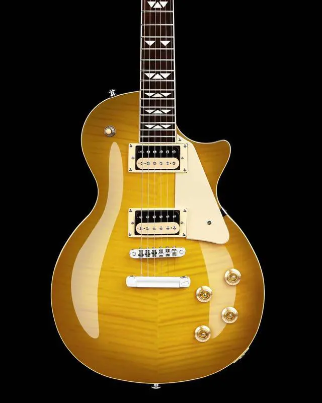 Alt view image 5 of 7 - WestCreek Underdog Solid Body Electric Guitar, Mahogany Body, Maple Neck, Rosewood Fretboard, Rounded End Frets, Bone Nut, 22 Frets (LemonBurst)