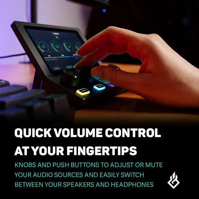 Alt view image 5 of 7 - Mix Create (Dark) - USB-C Audio Mixer for PC & Mac, 5" Display | Essential Streaming Accessories for Content Creators. Submix, Routing. Gaming, Podcast, Twitch & YouTube