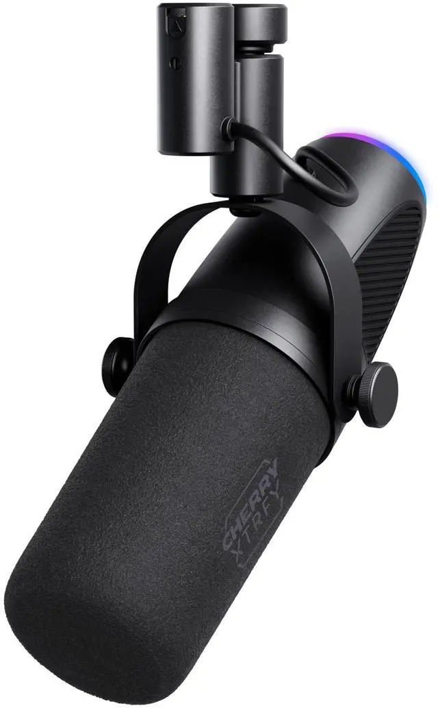 Main image of Cherry NGALE X, Professional USB & XLR Microphone for Recordings & Streaming, XLR and USB Plug & Play, Cardioid, Low-Cut Switch for Gaming, Black