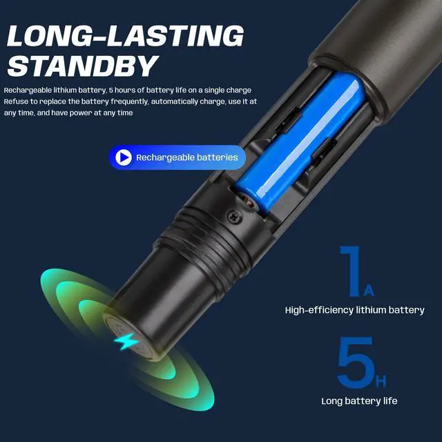 Alt view image 6 of 7 - Rechargeable Dual Handheld Mics UHF Wireless Microphone System | 2 rechargeable metal mics, 100 channels per mic, 165 ft range, magnetic charging dock for karaoke, church, weddings, speech