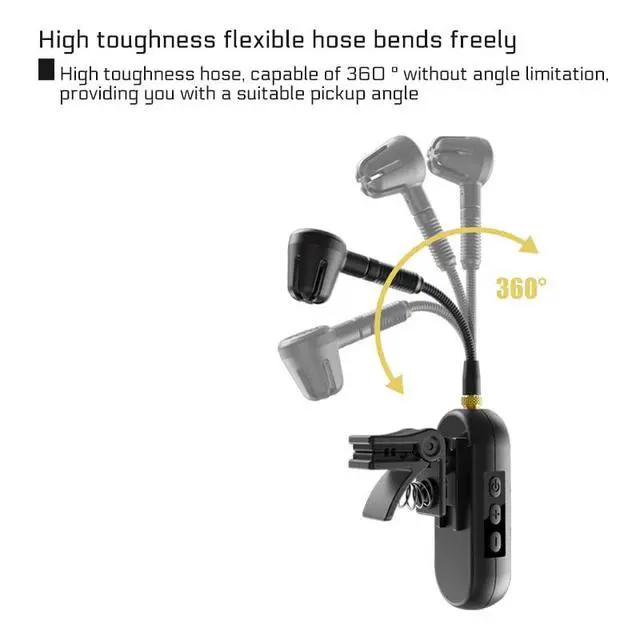 Alt view image 7 of 7 - Wireless UHF Saxophone Microphone System, Clip-On Instrument Microphone for Sax and Trumpet, Preset EQ & Echo Level 100 Ft Transmission Rechargeable Compact Transmitter and Receiver 8 Hours