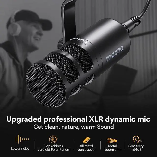 Alt view image 5 of 7 - AME2C Podcast Equipment Bundle, Audio Interface with XLR Dynamic Mic | Pro preamp, 48V phantom power, Bluetooth, TikTok, YouTube streaming, PC, smartphone workflows, home creators, Caster