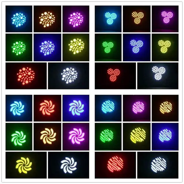 Alt view image 7 of 7 - 60W DJ Lights Moving Head Lights DMX512 Stage Lights | 8 Gobos & 8 Colors, 11 CH, 540° Pan & 270° Tilt, Sound Activated, Compact DJ Lighting for Weddings, Parties, and Stage Events
