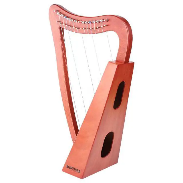 Alt view image 7 of 7 - Harp Instrument 15 Strings International Standard Nylon String Lyre | Professional Beautiful Pure Tone for Practice Performance Meditation Relaxation Sound Healing,Easy to Tune with Tuning Wrench