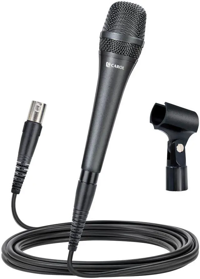 Main image of AC-910 XLR Wired Vocal Microphone, Dynamic Cardioid, No-Switch | AHNC dual-engine noise canceling tech for singing, studio, and stage. incl. 14.8ft (4.5m) XLR cable, mic clip