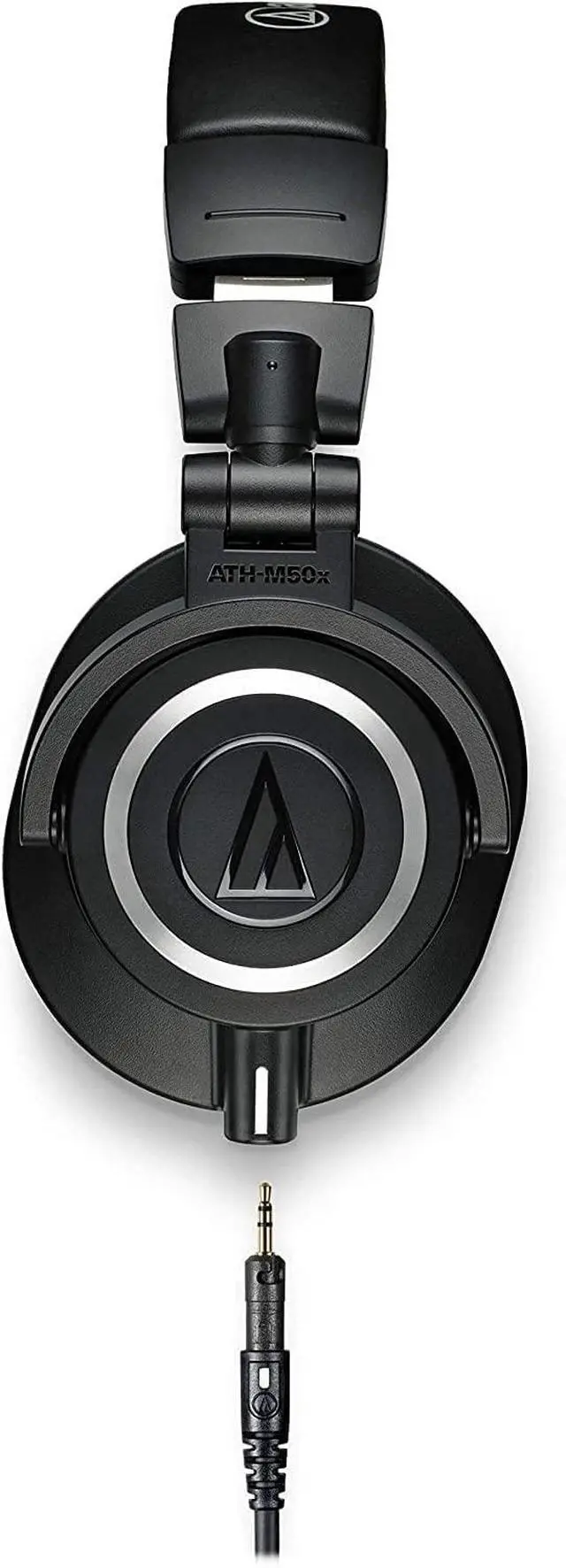 Alt view image 5 of 7 - Audio Technica ATH-M50X Professional Studio Monitor Headphones Black | Bundle with Pig hog 25ft Extension Cable, Liquid Polishing Cloth, Detachable Cable
