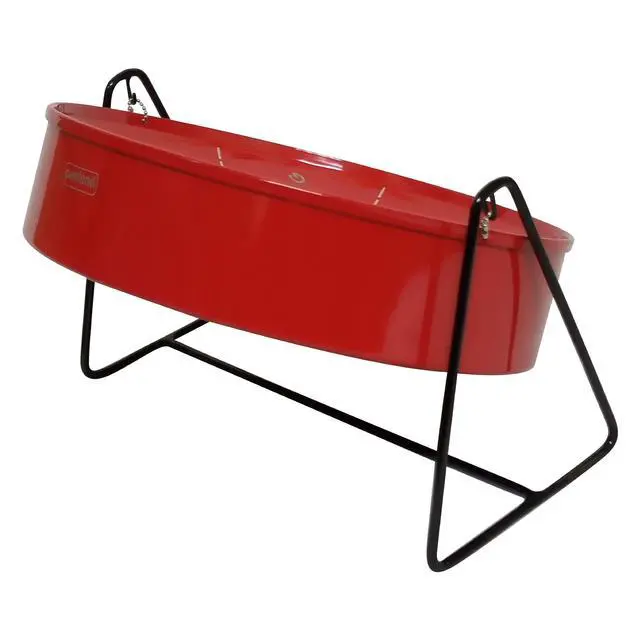 Alt view image 2 of 4 - Miniature Steelpan (Steel Drum) 12 Inch Diameter 11 Notes with Instructional Book with Music from Trinidad & Tobago - Red