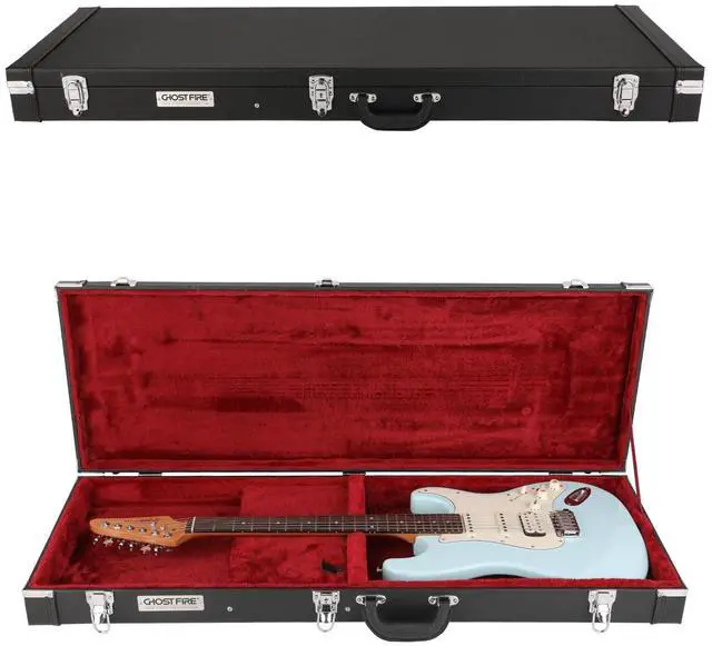 Main image of Electric Guitar Standard 39-Inch Hard Case for ST/TL/JAG, V-EG | Portable Hard-Shell Case With Lock, Super Thick Case Fit for Guitar, Soft Velvet Lining Suitable Inner Design