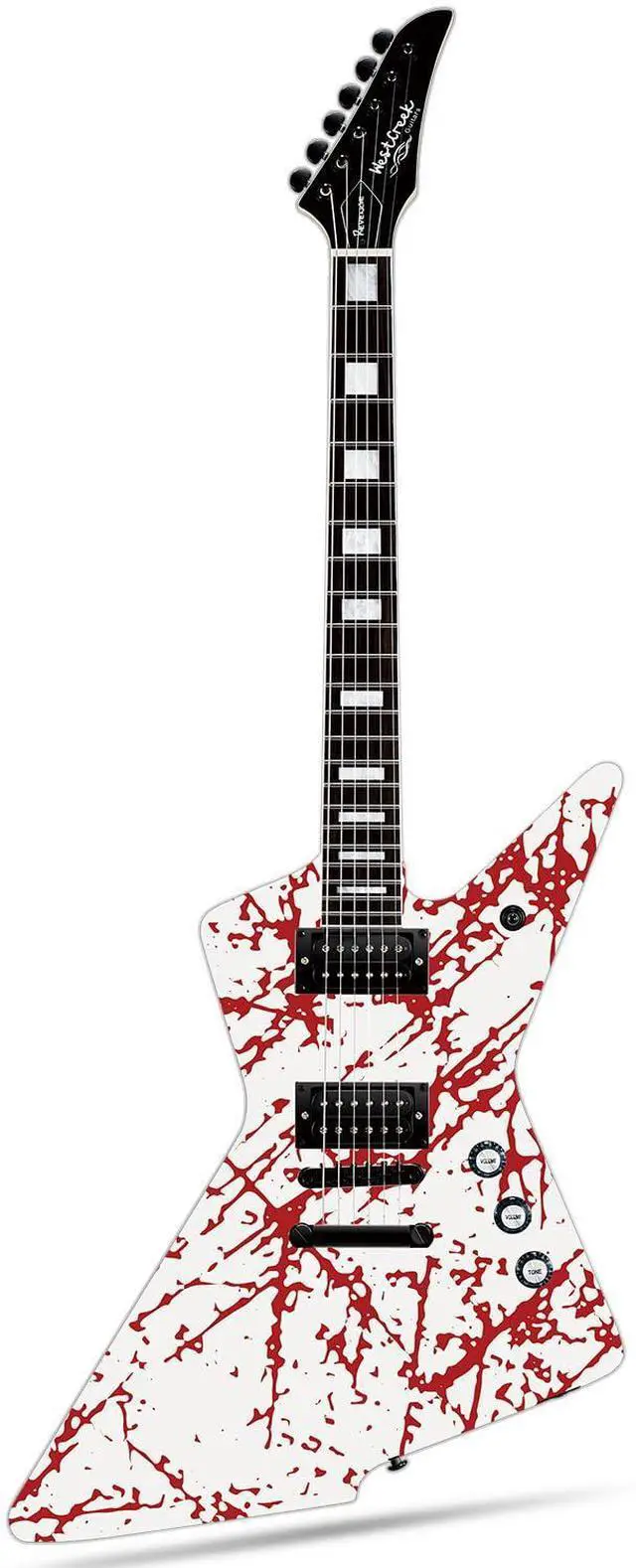 Main image of WestCreek Revenge Solid Body Electric Guitar, Heavy Metal Guitar, Right Handed, Heavy Metal Pickups, Rounded End Jumbo Frets, Bone nut, Rosewood Fretboard, Mahogany Body (Scratch)