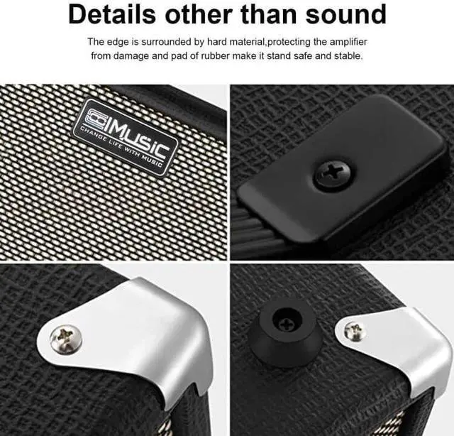 Alt view image 5 of 5 - TS112 Bass Guitar Amp 30W Electric Guitar Bass Combo Amplifier with Onboard Clean and Distortion Overdrive Dual Tone Switching Practice