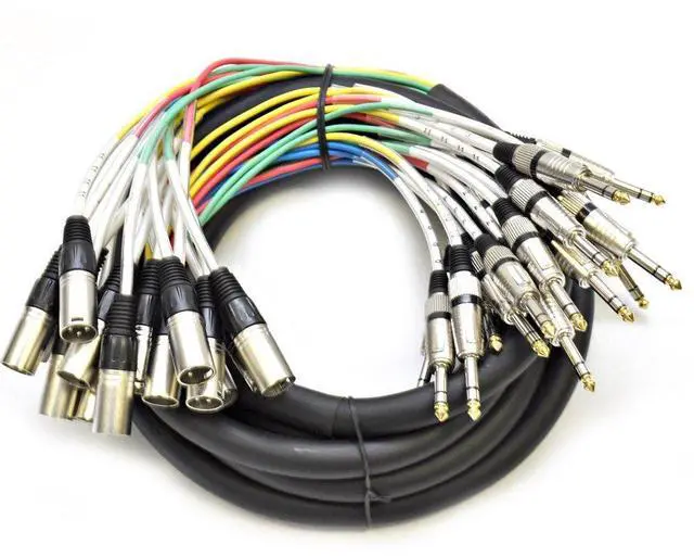 Main image of SAXT-16x15M - 16 Channel 15' XLR Male to 1/4" TRS Snake Cable