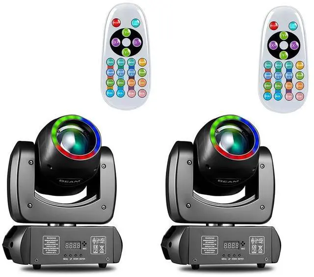 Main image of 120W Moving Head Stage Light, DMX512 DJ Beam Light with Remote | 110000Lux High Brightness, 18-Facet Prism, 8 Gobos & 8 Colors, Sound Activated LED Beam Effect For Clubs & Stage Shows