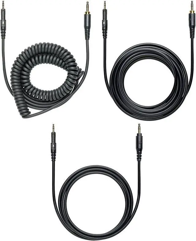 Alt view image 4 of 7 - Audio Technica ATH-M50X Professional Studio Monitor Headphones Black | Bundle with Pig hog 25ft Extension Cable, Liquid Polishing Cloth, Detachable Cable