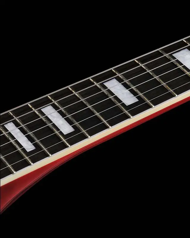 Alt view image 4 of 6 - WestCreek Revenge Solid Body Electric Guitar, Heavy Metal Guitar, Right Handed, Heavy Metal Pickups, Rounded End Jumbo Frets, Bone nut, Rosewood Fretboard, Mahogany Body (Gradient Red)