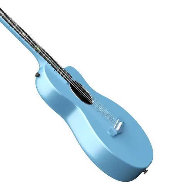 Alt view image 4 of 6 - Carbon Fiber Acoustic Guitar, 38-inch Steel-string Guitarra,Durable 6-string Ultra-thin Guitar for Beginners (Blue)