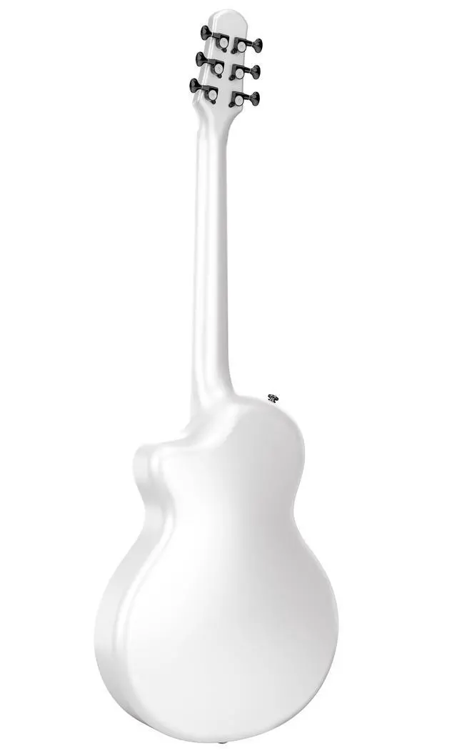 Alt view image 6 of 6 - Carbon Fiber Acoustic Guitar, 38-inch Steel-string Guitarra,Durable 6-string Ultra-thin Guitar for Beginners (White)