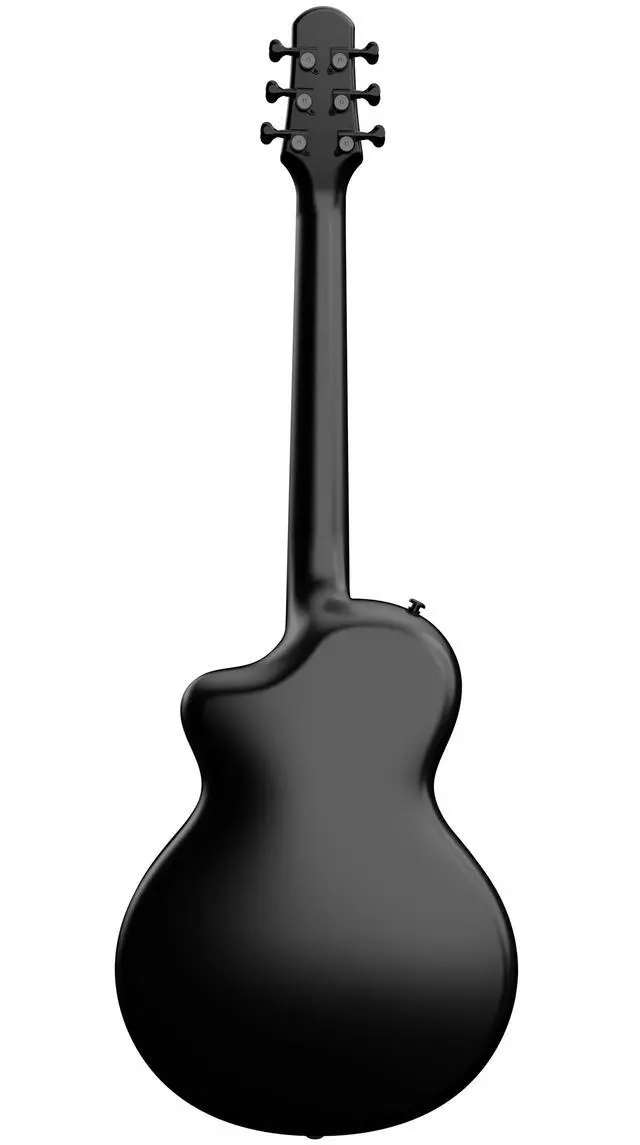 Alt view image 3 of 7 - Carbon Fiber Acoustic Guitar, 38-inch Steel-string Guitarra,Durable 6-string Ultra-thin Guitar for Beginners (Black)