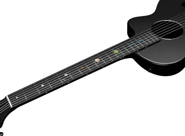 Alt view image 4 of 7 - Carbon Fiber Acoustic Guitar, 38-inch Steel-string Guitarra,Durable 6-string Ultra-thin Guitar for Beginners (Black)