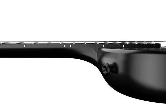 Alt view image 6 of 7 - Carbon Fiber Acoustic Guitar, 38-inch Steel-string Guitarra,Durable 6-string Ultra-thin Guitar for Beginners (Black)