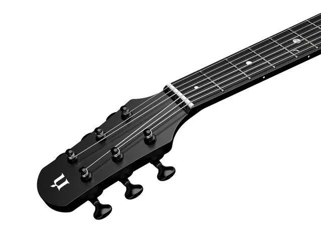 Alt view image 7 of 7 - Carbon Fiber Acoustic Guitar, 38-inch Steel-string Guitarra,Durable 6-string Ultra-thin Guitar for Beginners (Black)