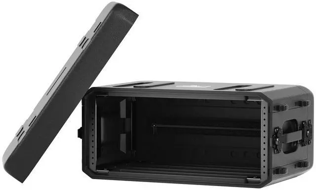 Main image of 4U Shallow Waterproof Rackmount Rack Case PRCSE-4U | 19-in Rackmount, Detachable Cover Storage, Shockproof & Waterproof Road Case, Wireless Systems, IEMs, Amplifiers