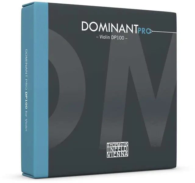 Main image of Dominant Pro Violin Strings DP100, 4/4 Synthetic Core Set for Advanced Violinists - Tin-Plated E, Aluminum A, Silver D&G - Powerful, Balanced with Broad Sound Colors - Made in Vienna