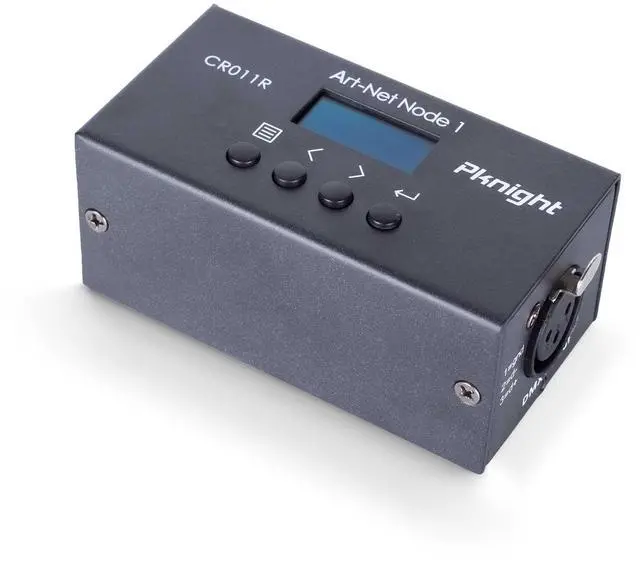 Main image of ArtNet DMX Ethernet Lighting Controller Interface, 3-Pin XLR, 1-Universe Bi-directional Art-Net to DMX512 Node (No RDM)