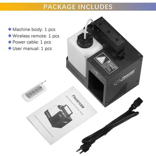 Alt view image 7 of 7 - 500W DMX Haze Machine, Wireless Remote Continuous Stage Hazer | Portable Hazer with 3 Control Modes, Quick Heating, Creates Atmosphere for Club, Party, Wedding & Stage Lighting Effects