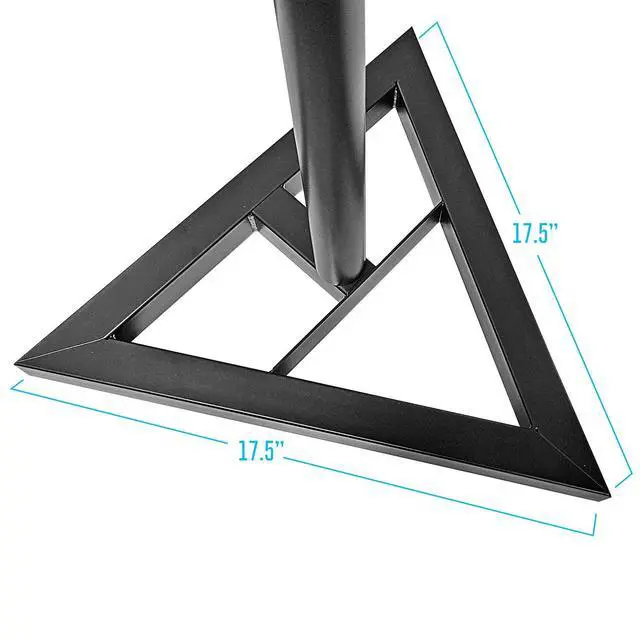 Alt view image 5 of 7 - AxcessAbles Studio Monitor Speaker Stands Pair. 80lb Capacity per Stand. Adjustable Height 26" - 42". Metal Constructed Stands Ideal for Surround Sound, Bookshelf and Monitoring Speakers