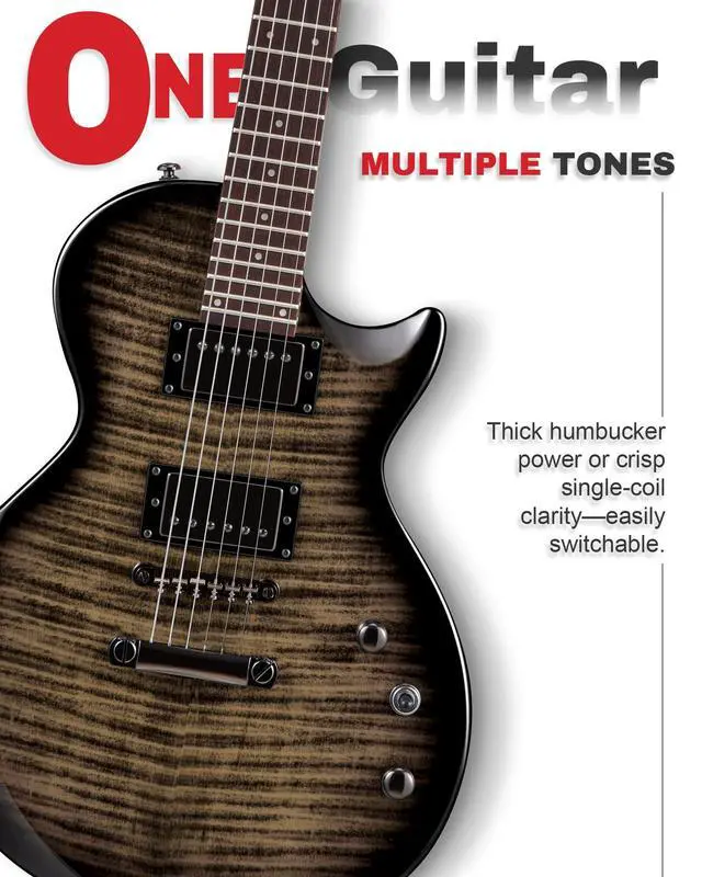 Alt view image 4 of 7 - 24-Fret Electric Guitar Kit, 40 inch Single Cut (LP Style), Modern Playability Coil-Split Humbucker Pickups, 18:1 Tuning Pegs,W/Guitar Accessories Gig Bag,Cable,Strap,Picks,Strings,Tuner,Book