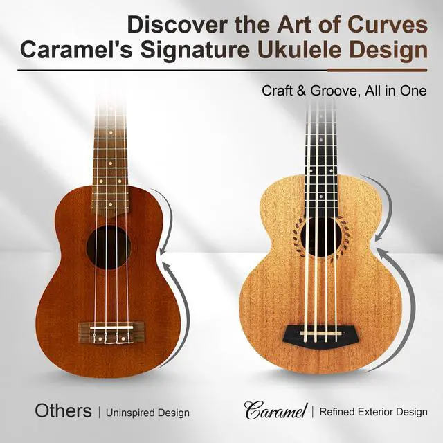 Alt view image 4 of 7 - UEM48 Laminated Mahogany 30" Acoustic & Electric Ukulele Bass
