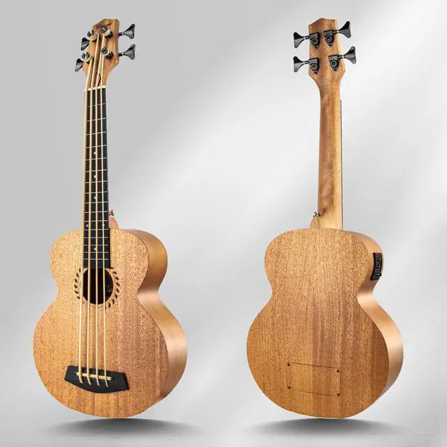 Alt view image 7 of 7 - UEM48 Laminated Mahogany 30" Acoustic & Electric Ukulele Bass