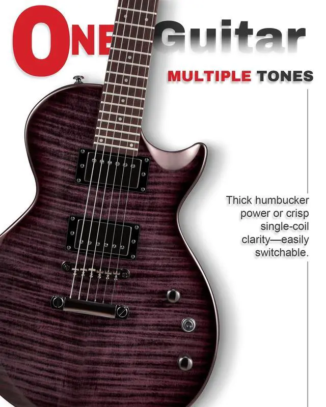 Alt view image 4 of 7 - 24-Fret Electric Guitar Kit, 40 inch Single Cut (LP Style), Modern Playability Coil-Split Humbucker Pickups, 18:1 Tuning Pegs,W/Guitar Accessories Gig Bag,Cable,Strap,Picks,Strings,Tuner,Book
