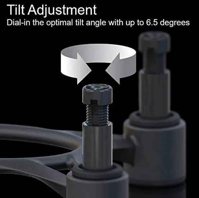 Alt view image 3 of 7 - Aperta Series Isolation Speaker Stands with Tilt Adjustment: Aperta300 (11.8" x 7.9") Black (Single)