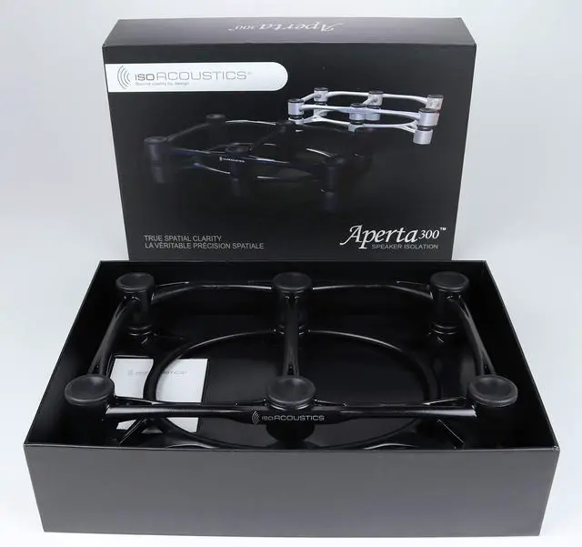 Alt view image 7 of 7 - Aperta Series Isolation Speaker Stands with Tilt Adjustment: Aperta300 (11.8" x 7.9") Black (Single)