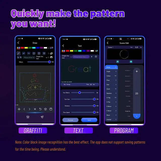 Alt view image 3 of 7 - DJ Lights Laser Light Show, App Control 3D Animation Projector for Party | Custom Drawings, Laser Effects, Sound Activated Laser Machine for Stage, Disco, KTV, Bar, Business Logo