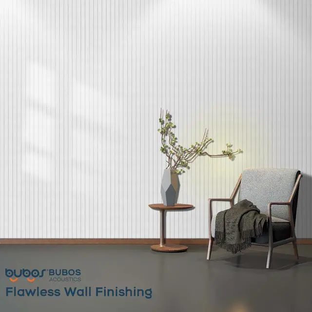 Alt view image 7 of 7 - 6-Pack Acoustic Panels 48"x12", Self-Adhesive Sound Wall Panels | Peel and Stick Large Slat Acoustic Wall Panels, Sound Absorbing for Home Studio, Office, Living Room