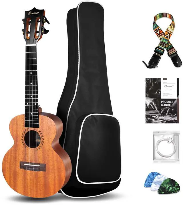 Main image of BAM48 30 Inch Ukulele Red African Mahogany Starter Kit | Handmade Craftsmanship, Warm Mahogany Tone, Beginner Friendly, Complete Starter Accessories