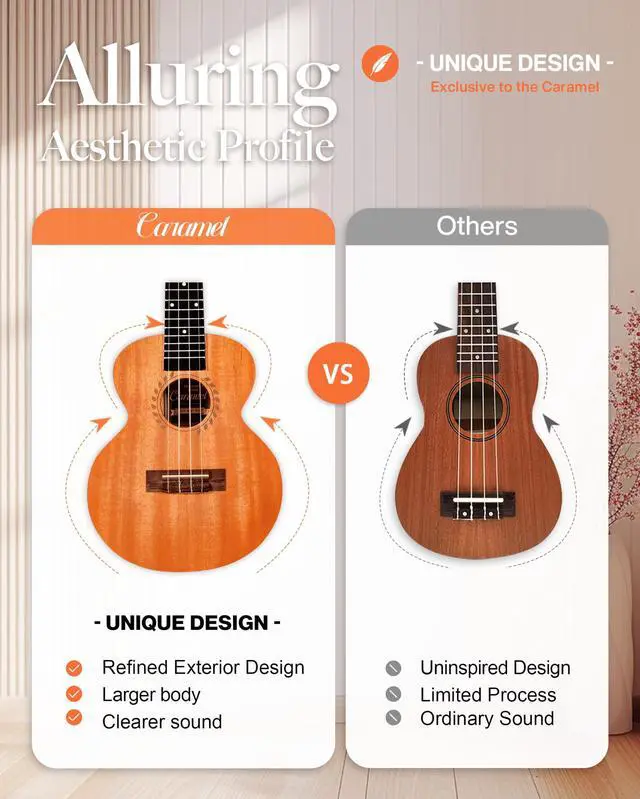Alt view image 3 of 4 - BAM48 30 Inch Ukulele Red African Mahogany Starter Kit | Handmade Craftsmanship, Warm Mahogany Tone, Beginner Friendly, Complete Starter Accessories