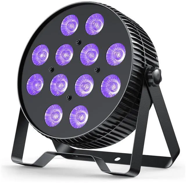 Main image of 12X18W LED Stage Light,6 in 1 RGBAL+UV DJ Par Lights-1 Pack | 12W*18 PCS RGB+Lime Amber UV LEDs, Auto/Sound/DMX512/Master-Slave, LPC1218 Stage Spotlight For Party, Concert, Uplighting