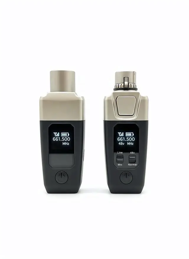 Main image of AirSync Wireless XLR Transmitter Receiver System - Dynamic & Condenser Mic | 150ft Range, Triple Click Mute, 8Hr Battery, 13 Systems Simultaneously for Musicians, Churches & Events