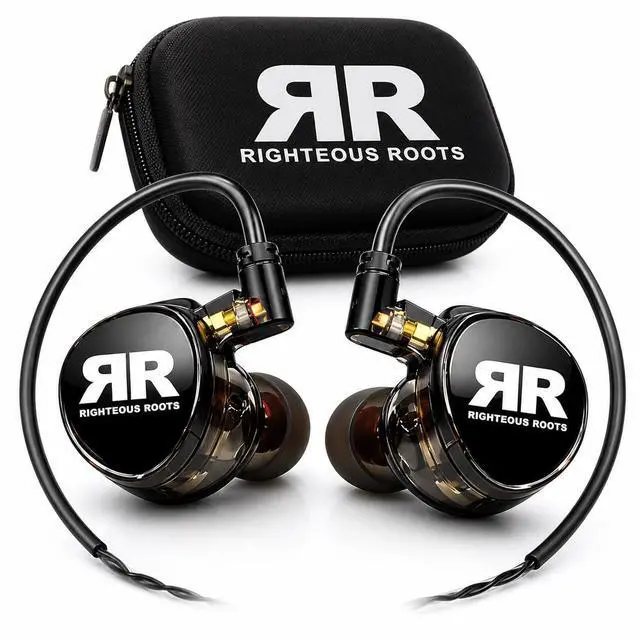 Main image of RR-EV1 Professional Dual Driver in-Ear Monitors (IEM) with Carrying Case Stage Earphones for Musicians, Worship Teams & Audio Engineers High Fidelity Sound Isolation (1 Pair)